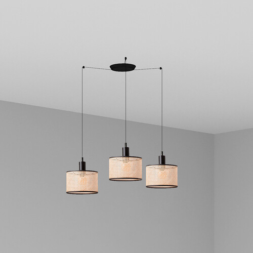 MAMBO COLG NEGRO P. RATAN E27 ø210*200*ø210 3L