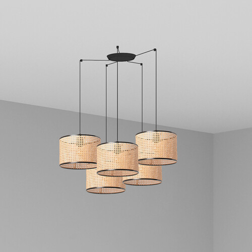 MAMBO COLG NEGRO P. RATAN E27 ø320*213*ø320 5L