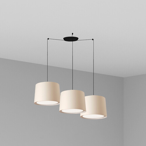 CONGA COLG NEGRO P. E27 ø500*350*ø450 BEIGE 3L