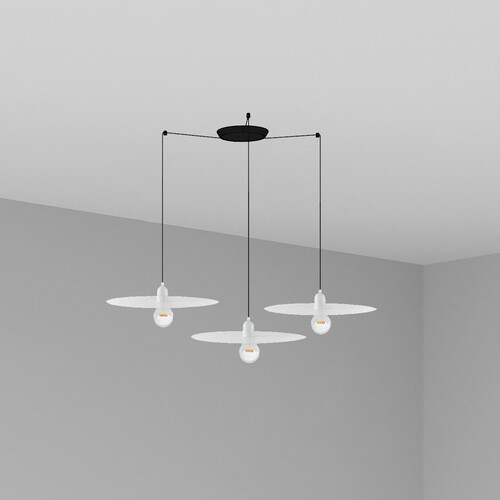 PLAT COLGANTE BLANCO E27 60W 3L