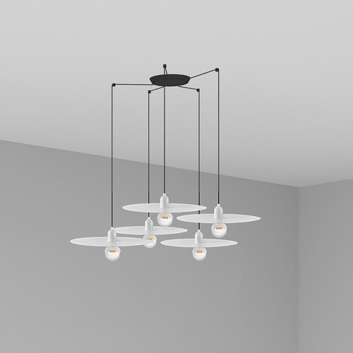 PLAT COLGANTE BLANCO E27 60W 5L