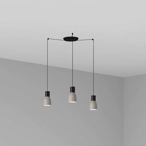 KOMBO COLGANTE GRIS ø120 1X E27 3L