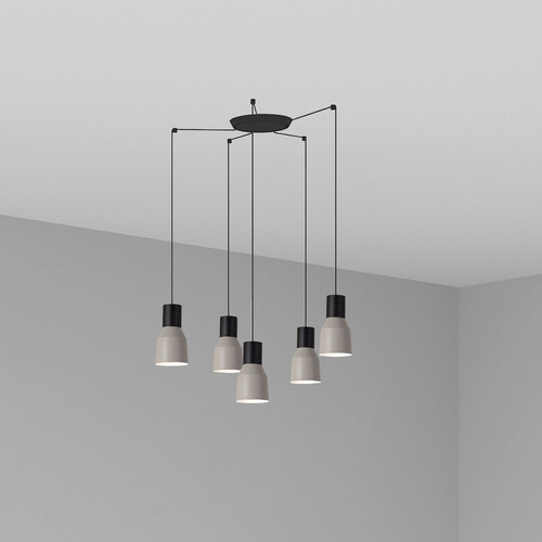 KOMBO COLGANTE GRIS ø120 1X E27 5L