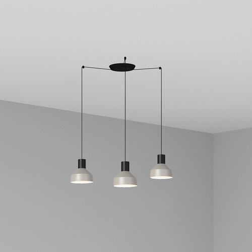 KOMBO COLGANTE GRIS ø200 1X E27 3L