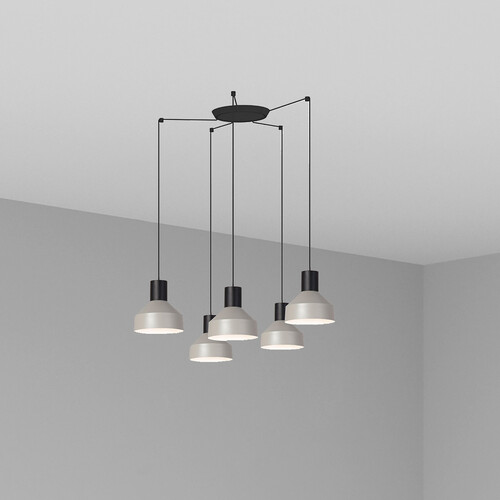 KOMBO COLGANTE GRIS ø200 1X E27 5L