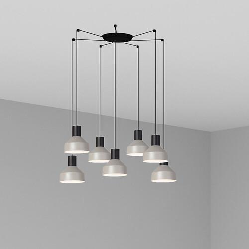 KOMBO COLGANTE GRIS ø200 1X E27 7L