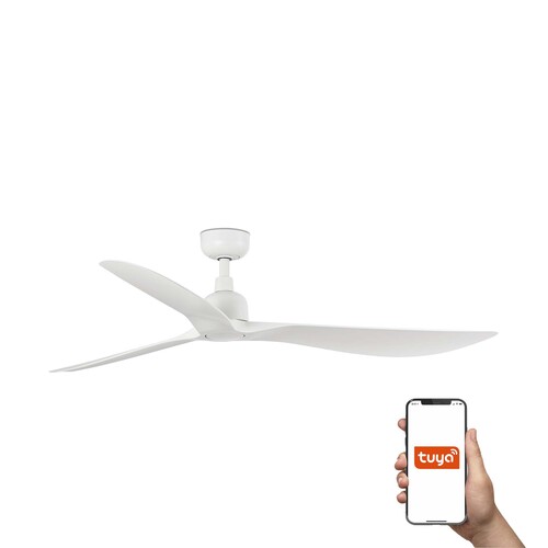 OUTWOOD Ø1500MM BLANCO 3 PALAS BLANCAS IP44 TUYA