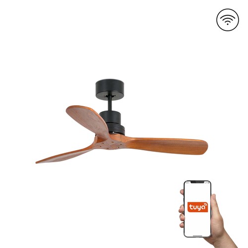 MINI LANTAU S DC Ø1070 NEGRO MATE 3P NOGAL TUYA