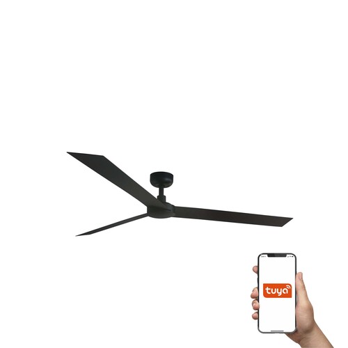 CRUISER XL Ø1600MM NEGRO 3 PALAS NEGRAS TUYA