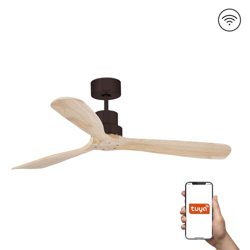 LANTAU L DC Ø1320 MARRON 3 PALAS PINO TUYA