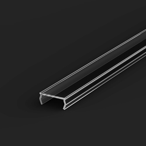 DIFUSOR PLANO TRANSPARENTE PARA PERFILES 2m