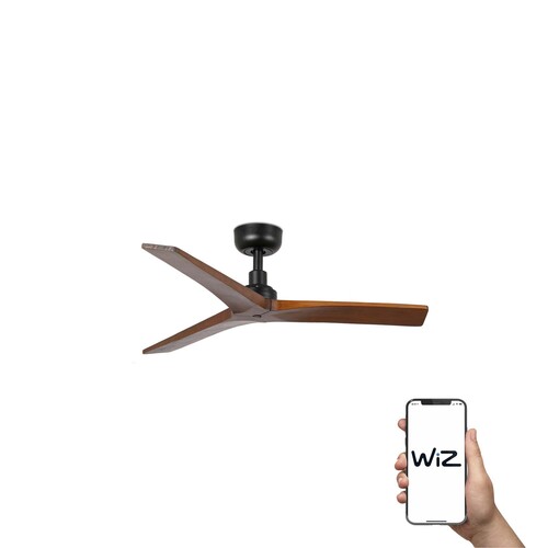 KLIM S Ø925MM NEGRO 3 PALAS NOGAL OSCURO WIZ