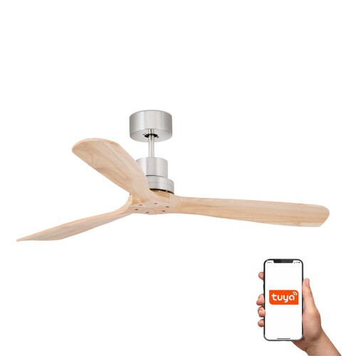 LANTAU L DC Ø1320MM NIQUEL MAT 3 PALAS PINO TUYA