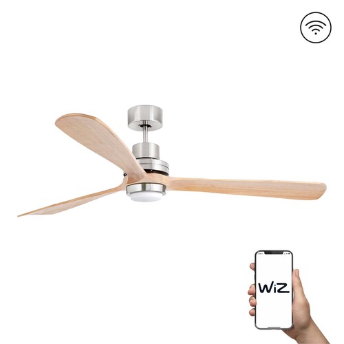 LANTAU XL Ø1680 DC NIQUEL MAT LUZ 3 P PINO WIZ