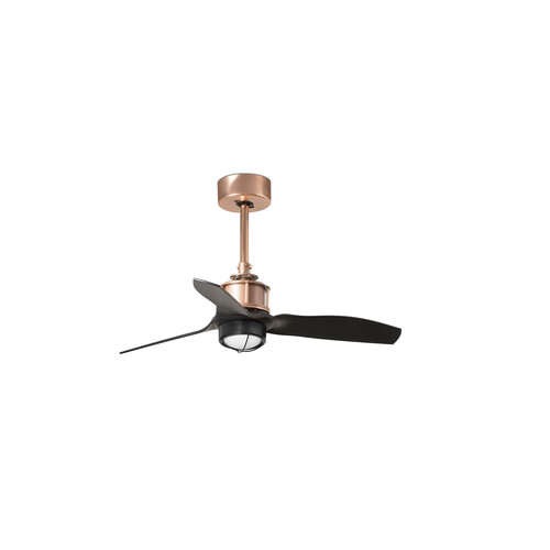 JUST FAN S Ø810 MM COBRE 3 PALAS NEGRAS 17W 3000K
