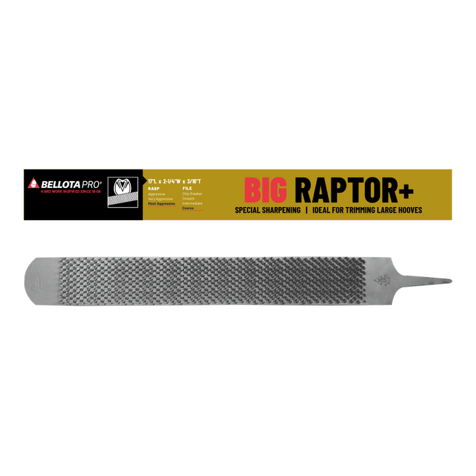Pinito Raspa Raspa Big Raptor+ para herrador — Bellota | Desgaste eficiente y uniforme