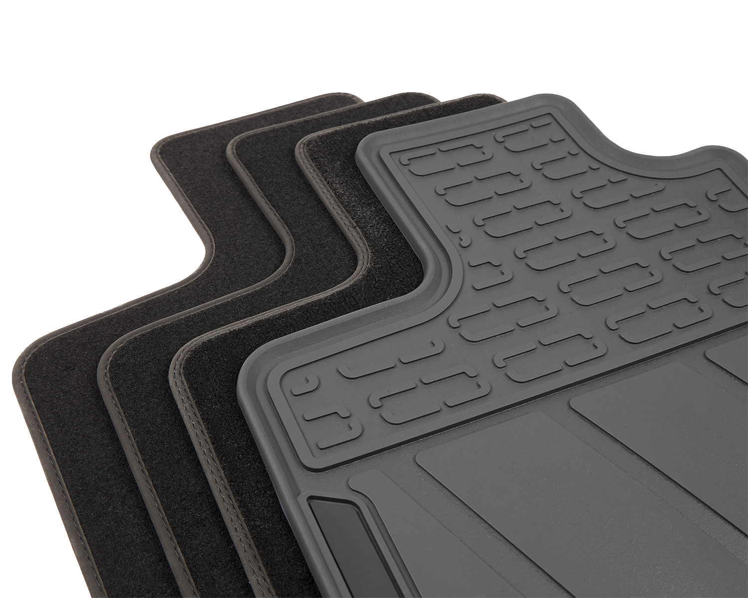 Tapis Caoutchouc Citroën C5 Aircross - Set Sol Et Coffre - Protection Haute Bord 5cm - Matériau TPE