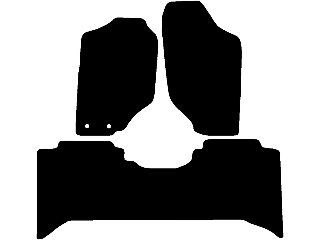 Tappetini In Gomma Per Opel Frontera B (1998-2006) 3 Porte – Set Anteriore 2 Pezzi, Nero, Antiscivolo, Made In Poland - 3