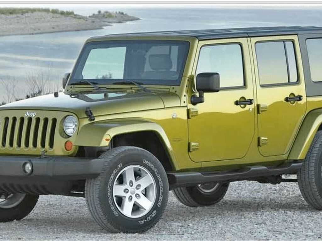 Tappetini Gomma Anteriori Su Misura Per Jeep Wrangler III JK (2007-2018) - Set Da 2, Antiscivolo, Bordo Alto