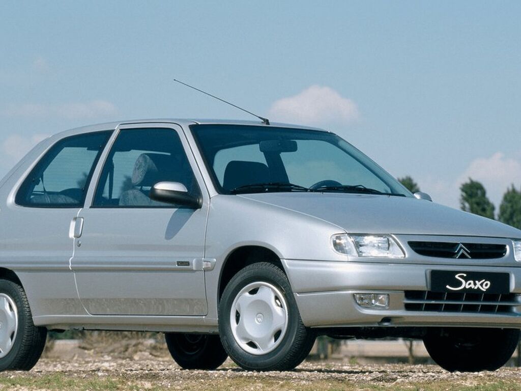 Tappetino Bagagliaio Per Citroen Saxo Hatchback 1996-2003 | In Velluto Con Retro Antiscivolo | Nero, Su Misura Per 3 E 5 Porte