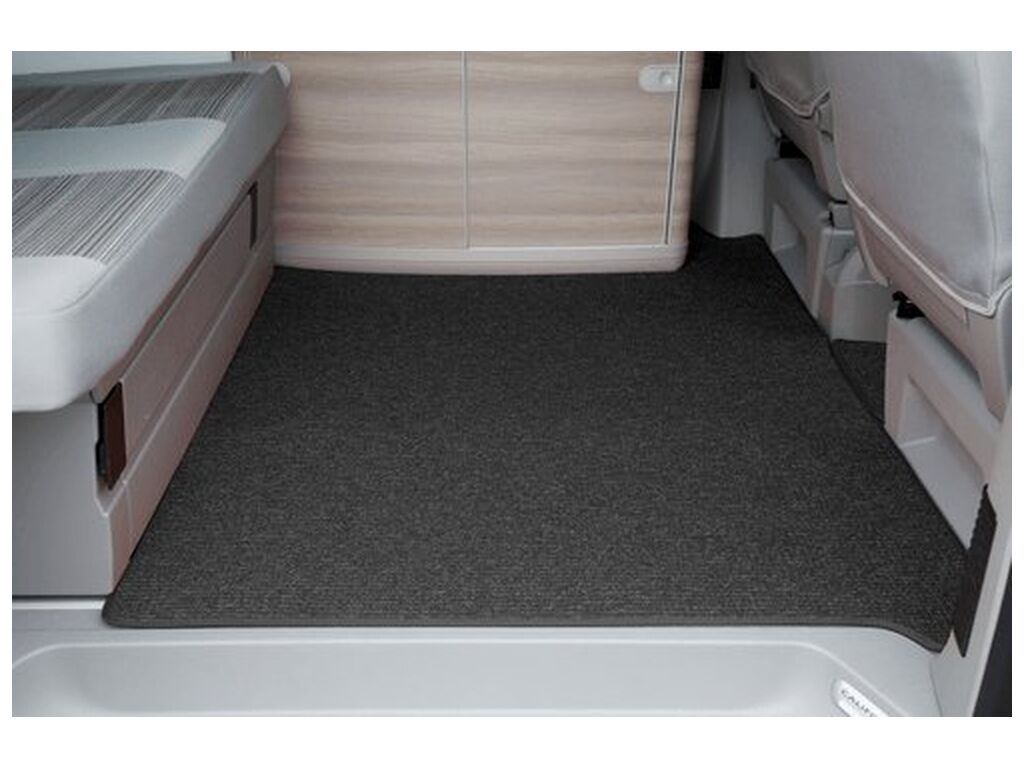 Tapis De Coffre Velours Anthracite Pour VW T5/T6 Caravelle (2003-2022) - Protection Facile !