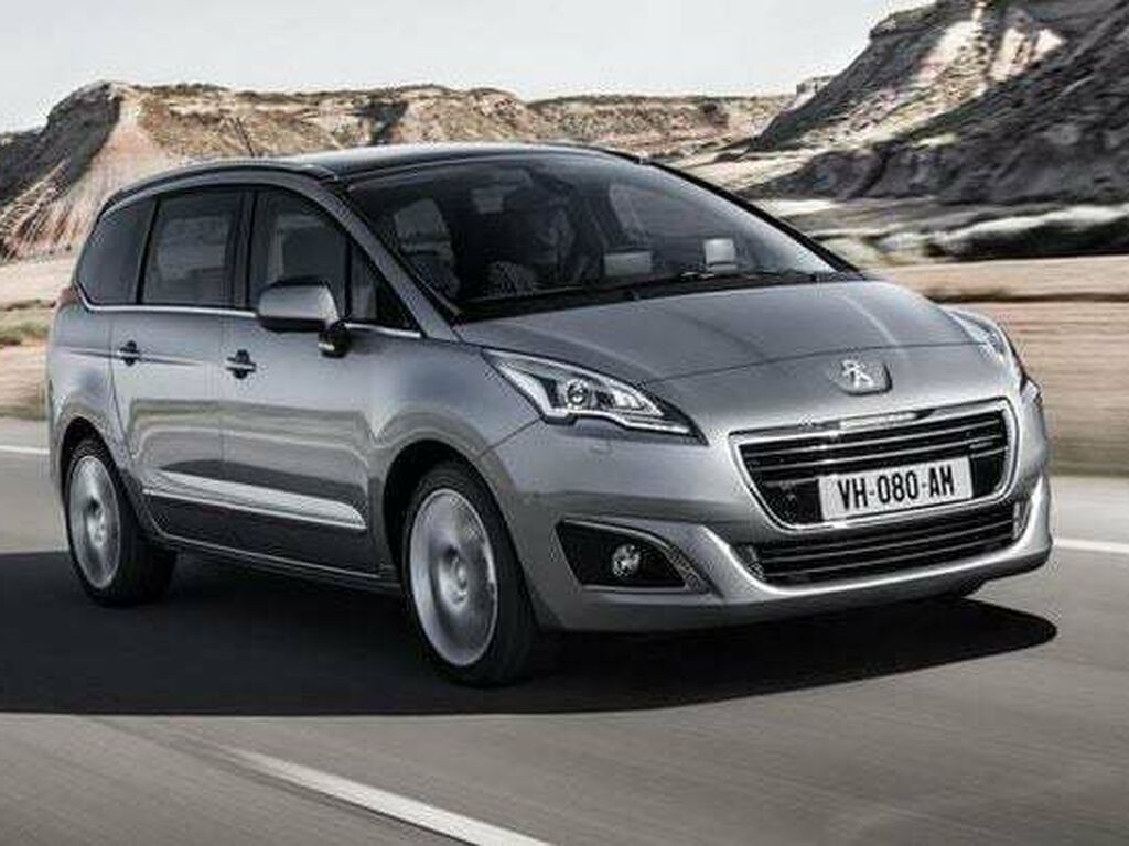 Rubbermatten Kofferbak Peugeot 5008 2017-2024 T-Profiel 5-Delig + Montageclips