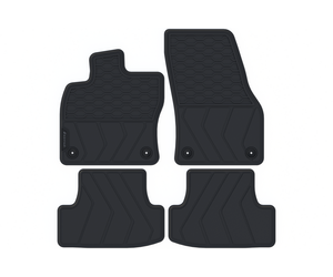 Tappetini In Gomma Su Misura Per VW T-Roc – Antiscivolo, 4 Stagioni, Fondo Rinforzato, Nero, Hobbycar