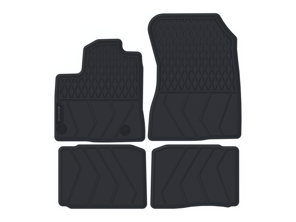 BLM]MI016 Negro - Juego De Alfombrillas De Terciopelo Para Mitsubishi Outlander Ii 2007 2012 Acabado Negro 87423623