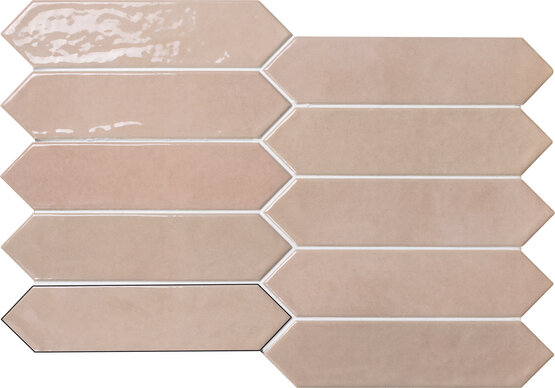 PICKET MODERN ROSE QUARTZ 6X26 BRILLO Porcelánico - CARMEN