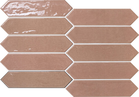 PICKET MODERN ASH ROSE 6X26 BRILLO Porcelánico - CARMEN