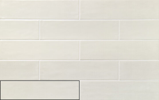 ACQUARELLA WHITE 7,5X30 MATT White body - CARMEN