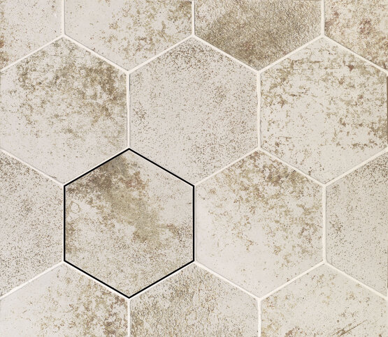 HEXA MAGNETISM WHITE 13,9X16 MATT Porcelain stoneware - CARMEN