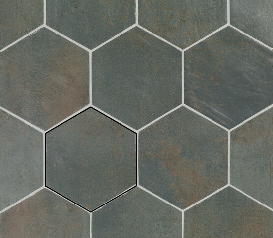HEXA MAGNETISM GREEN 13,9X16 MATT Porcelain stoneware - CARMEN