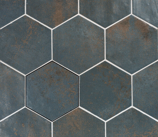 HEXA MAGNETISM BLUE 13,9X16 MATT Porcelain stoneware - CARMEN
