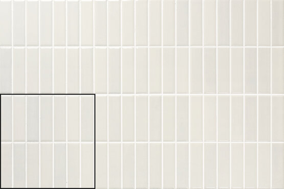 INCISION MUD WHITE 20X20 BRILLANT Pâte blanche - CARMEN