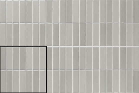 INCISION MUD GREY 20X20 BRILLANT Pâte blanche - CARMEN
