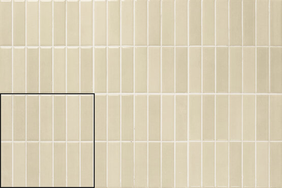 INCISION MUD IVORY 20X20 BRILLANT Pâte blanche - CARMEN