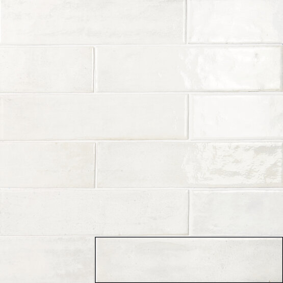 SOROLLA WHITE 6X24,6 BRILLANT Pâte blanche - CARMEN