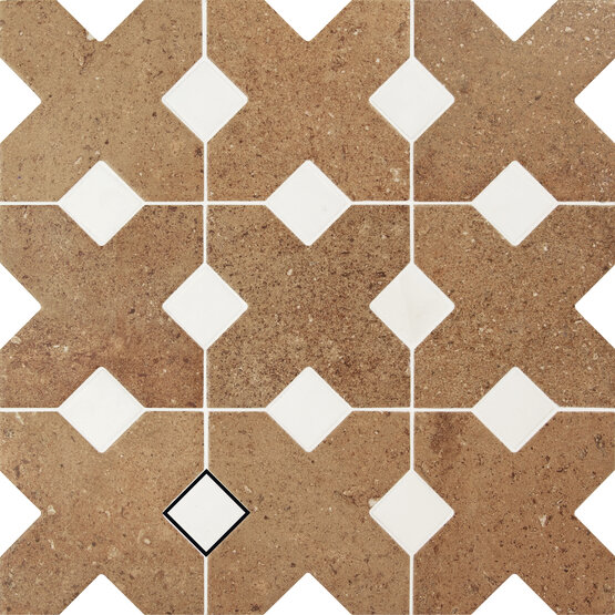 TOZZETTO BIANCO 3,4X3,4 MATE Porcelánico - CARMEN