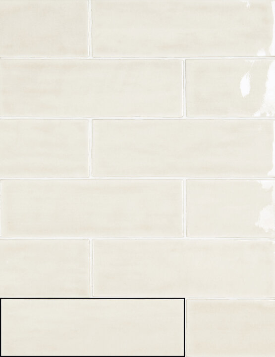 NOUR BONE 6,5X20 GLÄNZEND Weißscherben - CARMEN