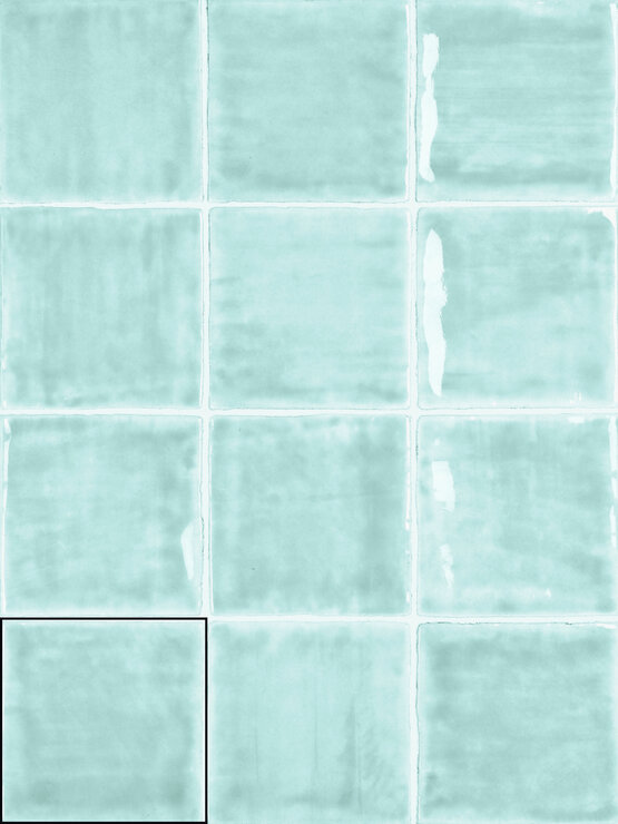NOUR AQUA 10X10 GLÄNZEND Weißscherben - CARMEN