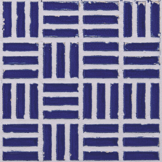 TINY COBALT BLUE 10X10 BRILLO Pasta blanca - CARMEN