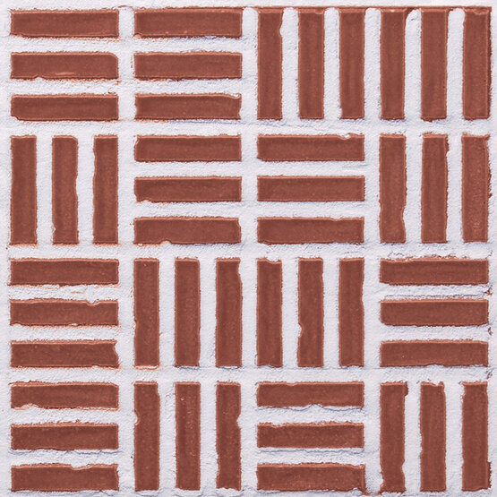 TINY BURGUNDY 10X10 BRILLO Pasta blanca - CARMEN