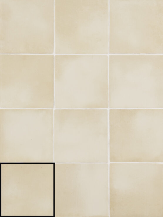 ISPAL BONE 10X10 MAT Pâte blanche - CARMEN