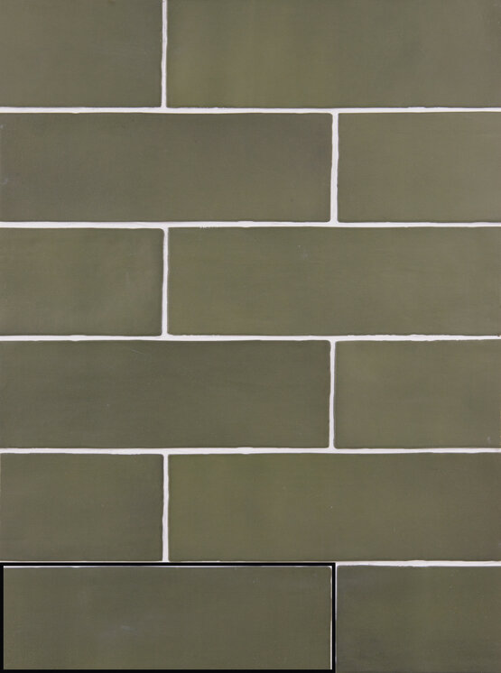 ISPAL GREEN 6,5X20 MAT Pâte blanche - CARMEN