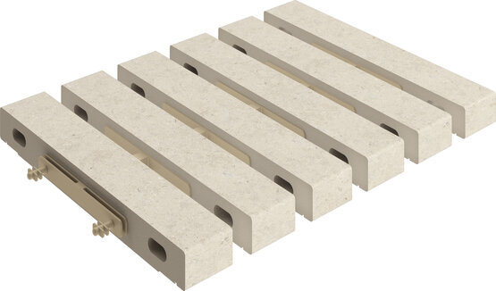 REJILLA MODULAR KYOTO IVORY 24,5X30 MATT KLINKER - APE