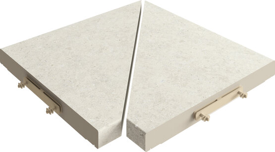 PAR ANGULO REJILLA MODULAR KYOTO WHITE 30X30 MATT KLINKER - APE