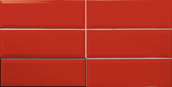 LOFT ROJO 10X30 BRILLANT Pâte rouge - APE