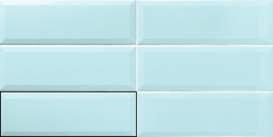 LOFT TURQUESA 10X30 BRILLANT Pâte rouge - APE