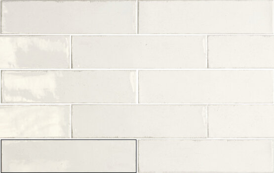 ALTEA WHITE 7,5X30 BRILLO Pasta blanca - CARMEN